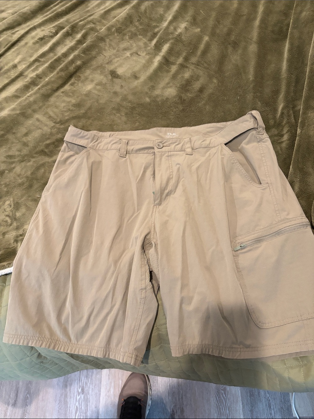 Huk Men’s Cargo Shorts in Light Beige